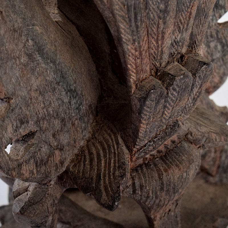 バリ島　インドネシア　木彫　ガルーダ像　置物　N　8580