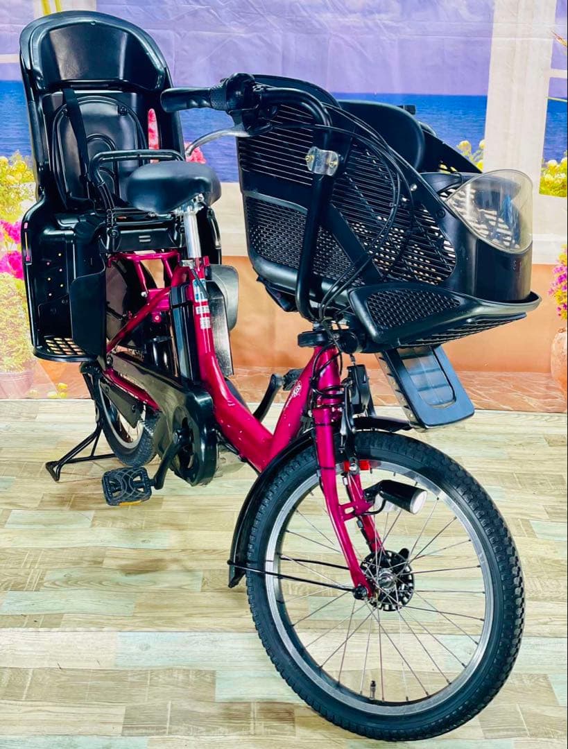 ヤマハパスキス⭐️人気モデル！子供乗せ電動アシスト自転車Y0001