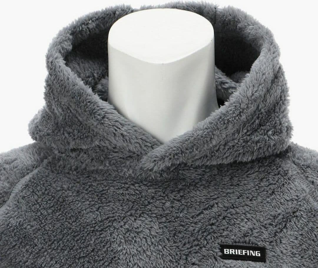 未使用 BRIEFING ブリーフィングゴルフ フリースパーカーグレー L