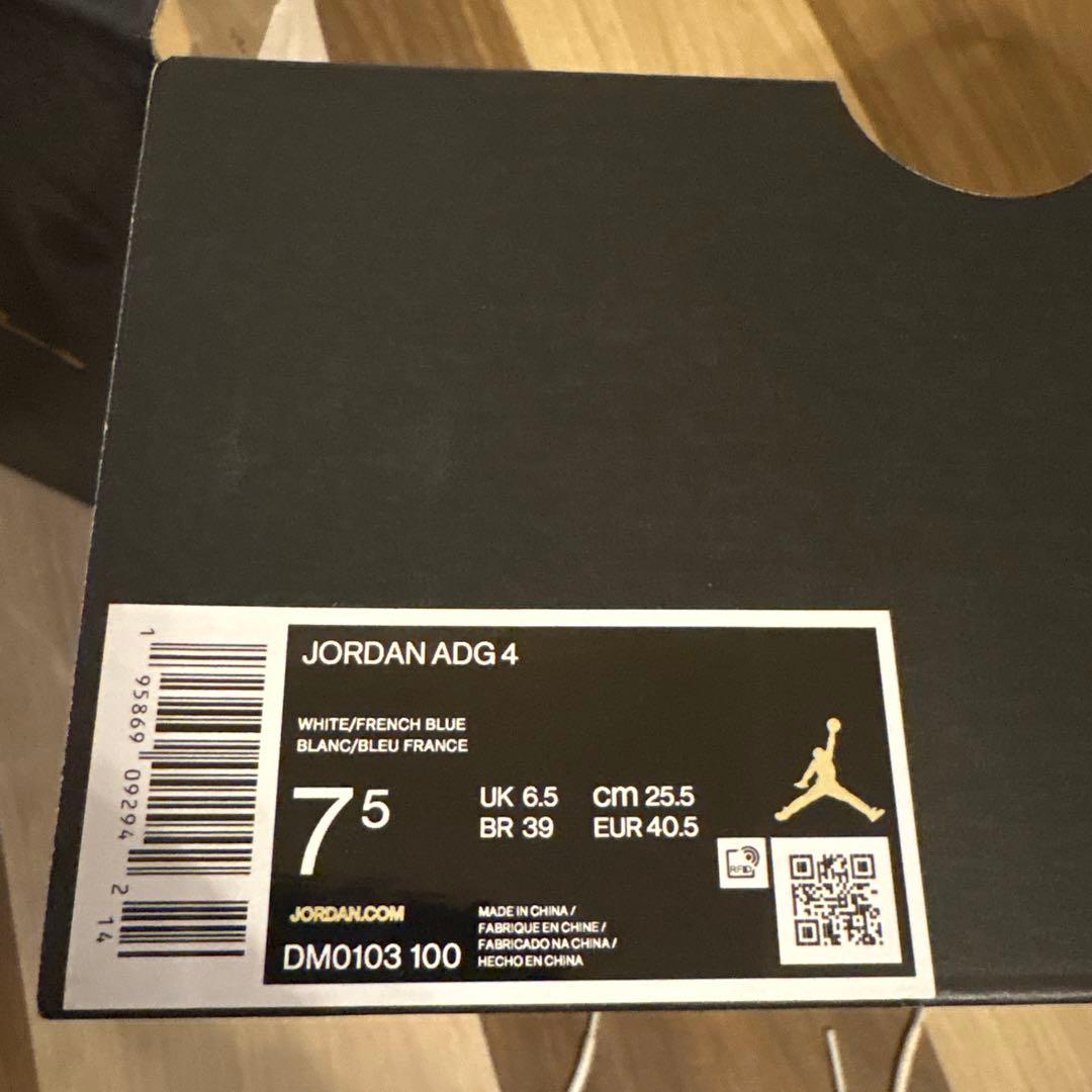 JORDANADG4ゴルフシューズ ホワイト/ブルー