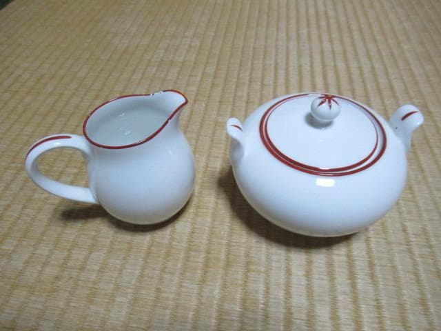 1930年頃◆大倉陶園オールド大倉初期裏印『K』シュガーポットとミルクピッチャー