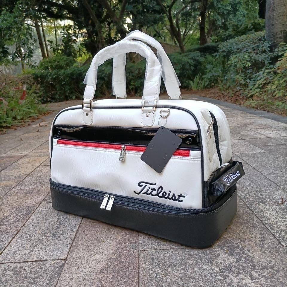 Titleist ホワイト タイトリスト ゴルフ ボストンバッグ スポーツバッグ