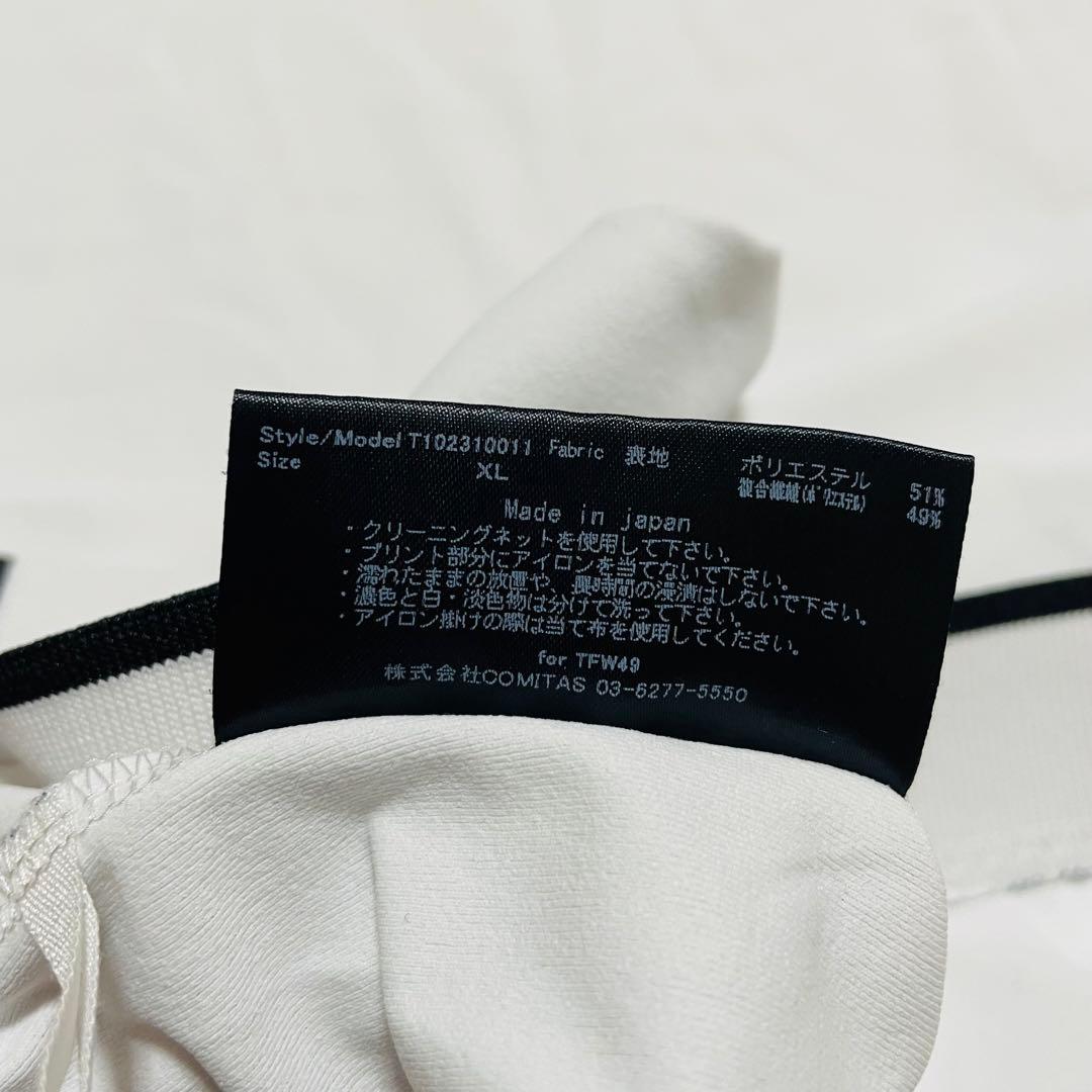 TFW49 モックネック　Tシャツ ホワイト　XL junhashimoto