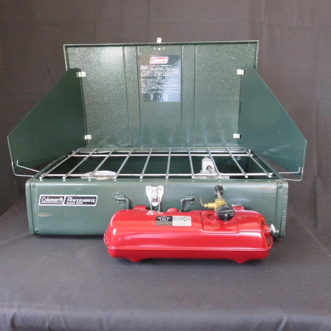 コールマン　バーナー　413H　新品　小傷あり　スタンド付き　付属品多数