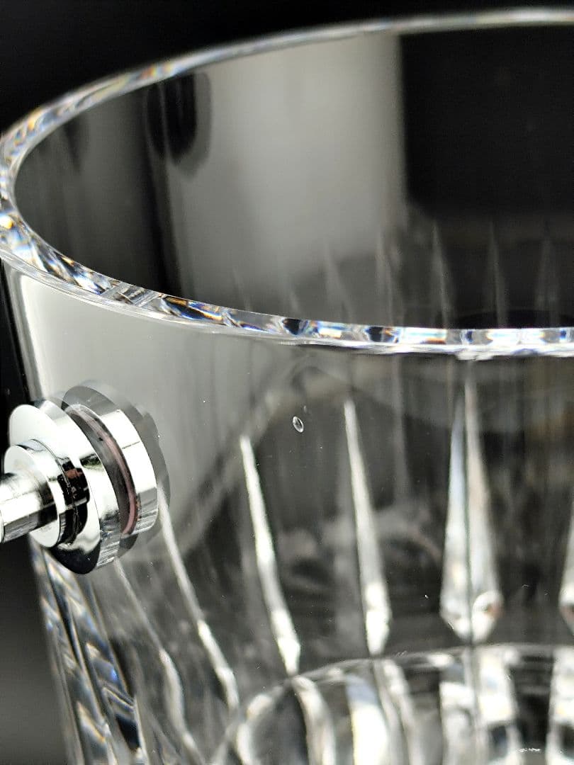 【超希少】佐々文夫 HOYA 最高級クリスタル アイスペール 共箱付 切子