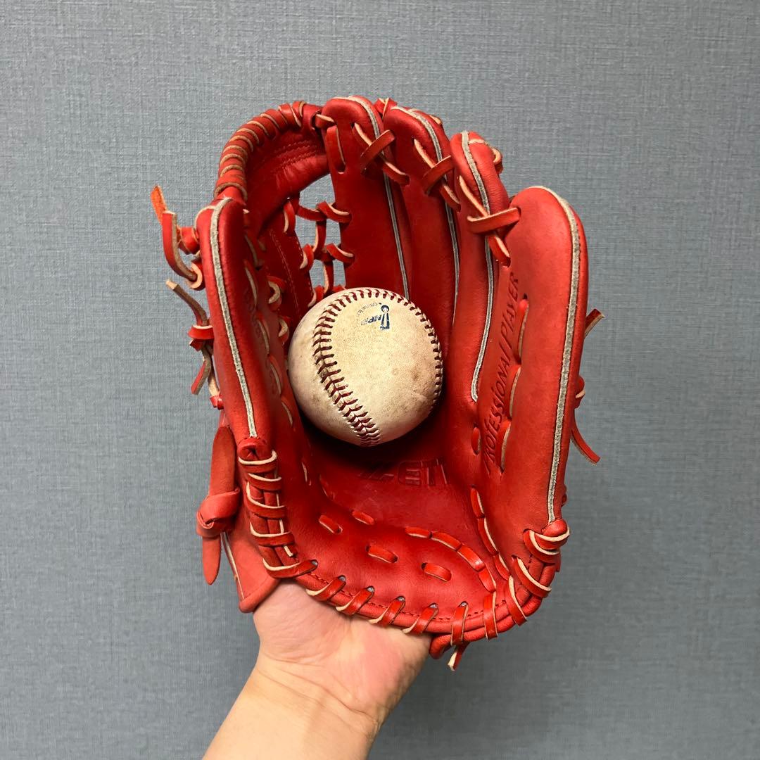 1095 ZETT 型抜群 即戦力 極美品 軟式少年 内野手用グローブ