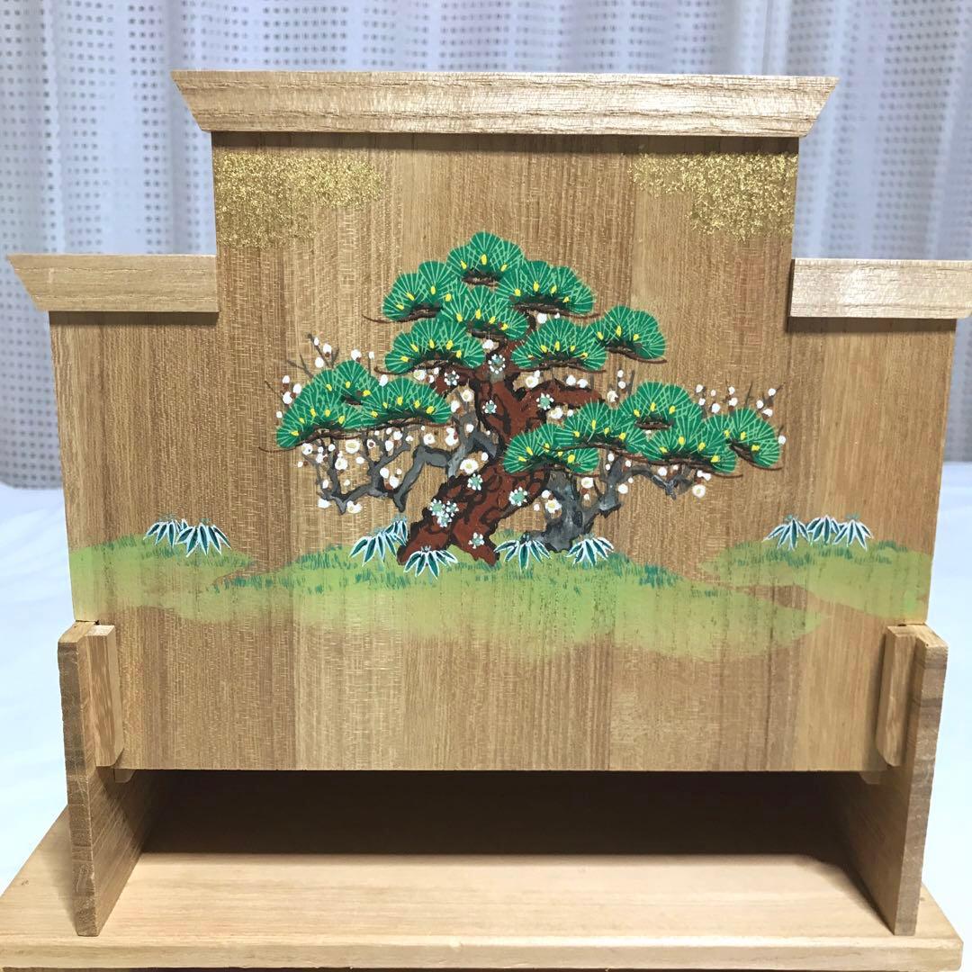 【美品・レア物】奈良一刀彫　ひな壇　雛人形15人揃　神泉作