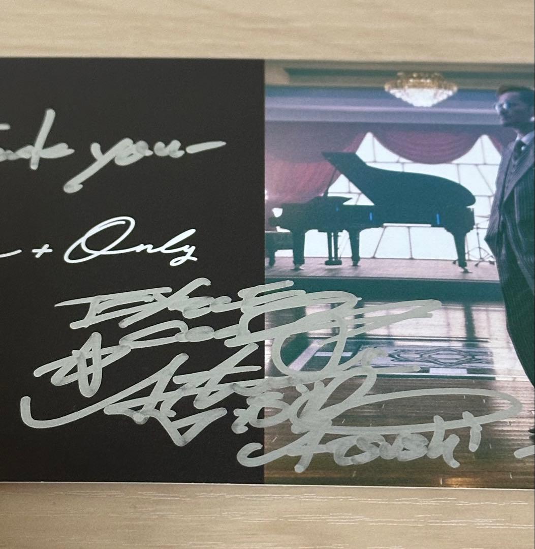 EXILE ATSUSHI 直筆サイン ポストカード ONE&ONLY 非売品