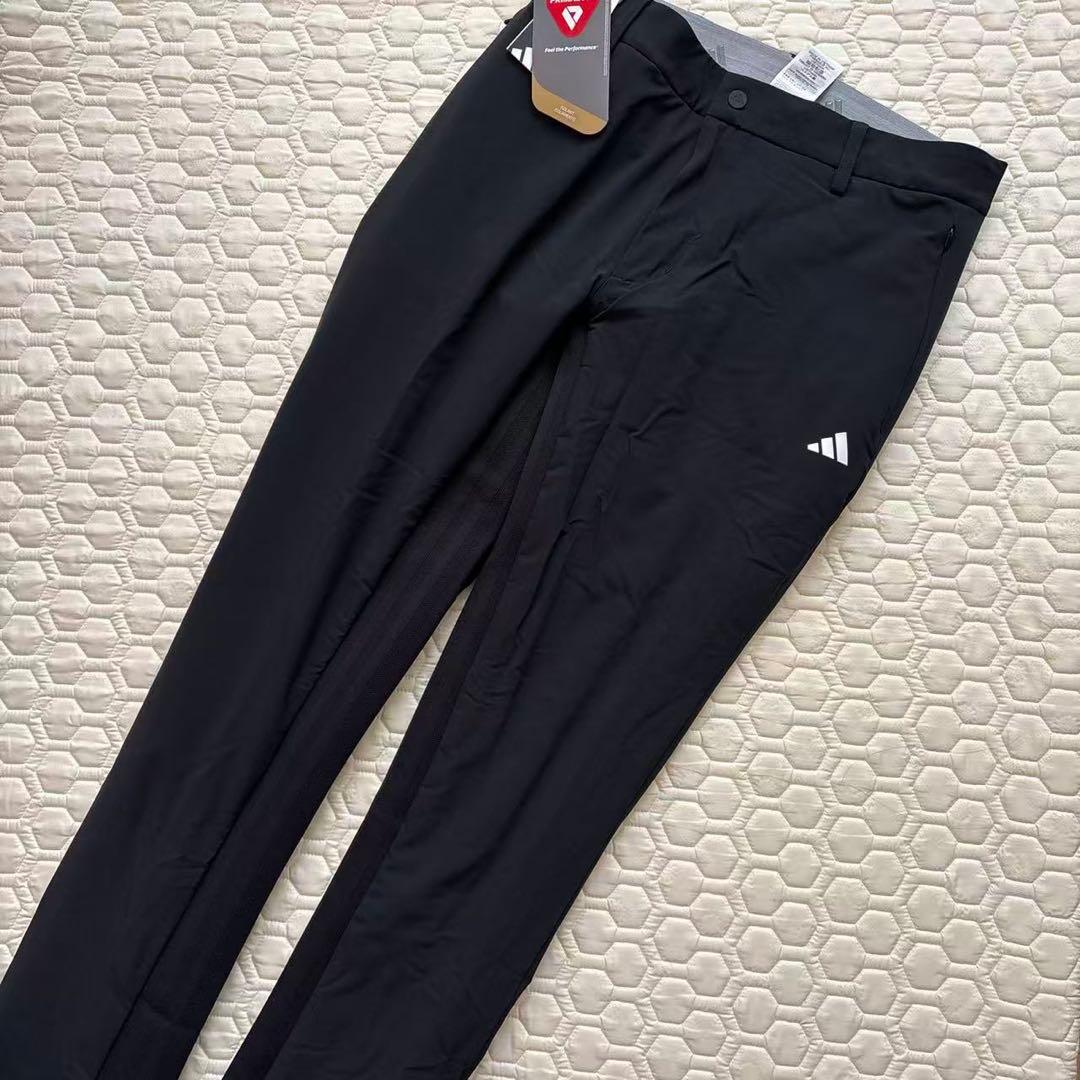 88cm新品27500円アディダスゴルフ/メンズ/秋冬/中綿ストレッチパンツ/黒