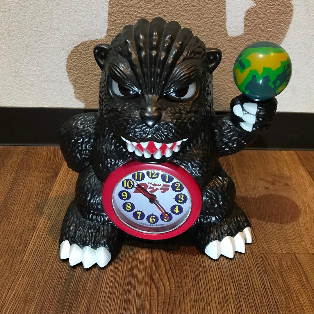 希少 ゴジラGODZILLA 目覚まし時計 動作確認済み 良好