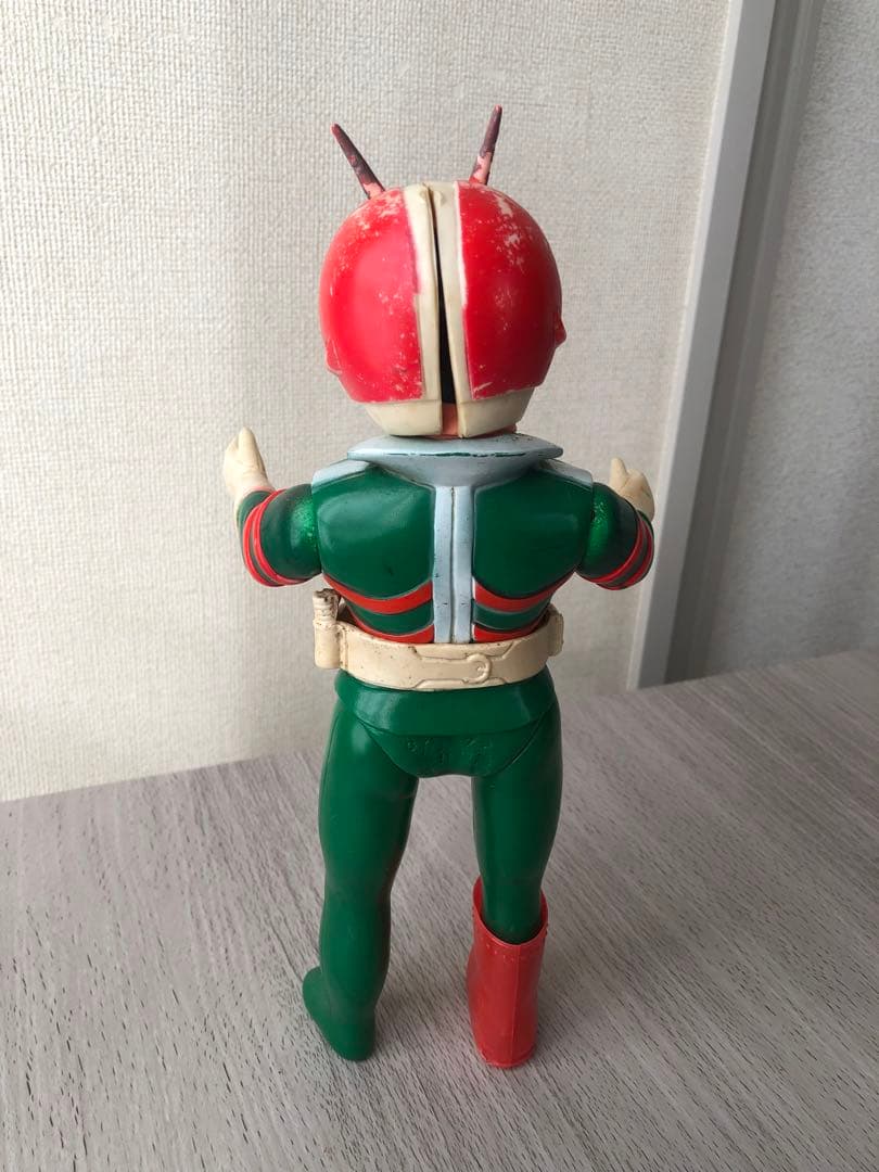 旧バンダイ　面取れ　仮面ライダーV3 ソフビ　当時物