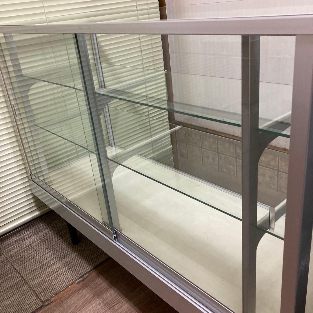 M*e様 ガラスショーケース ガラスディスプレイ棚 120cm×90cm×45c