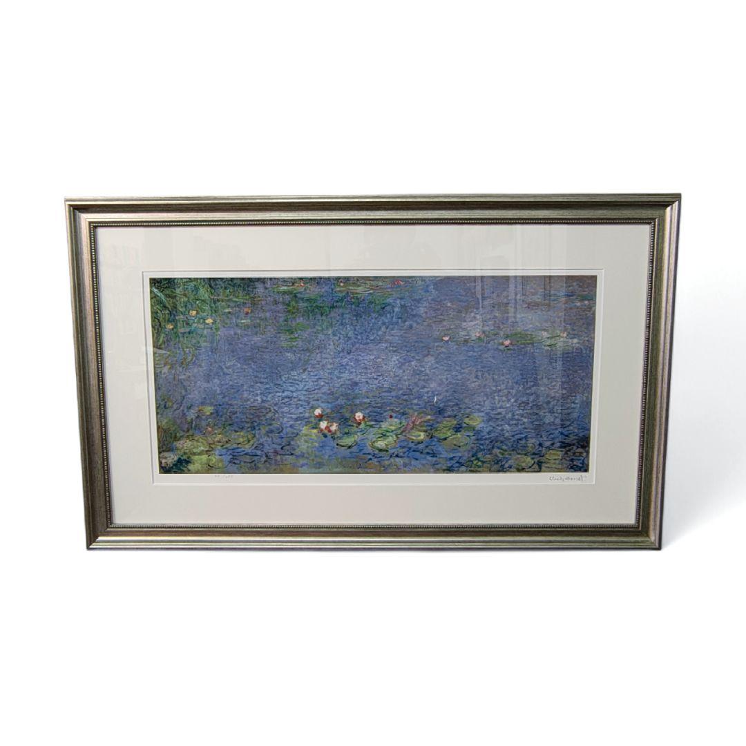 【Claude Monet】クロード・モネ　睡蓮　額装　シルクスクリーン　限定