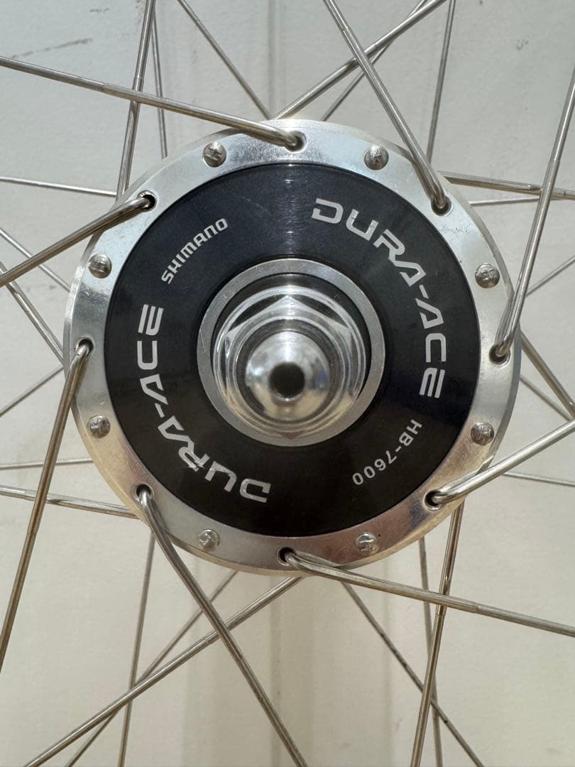 競輪 完組ホイール前輪 アラヤADX-5リム・シマノDURA-ACEハブ