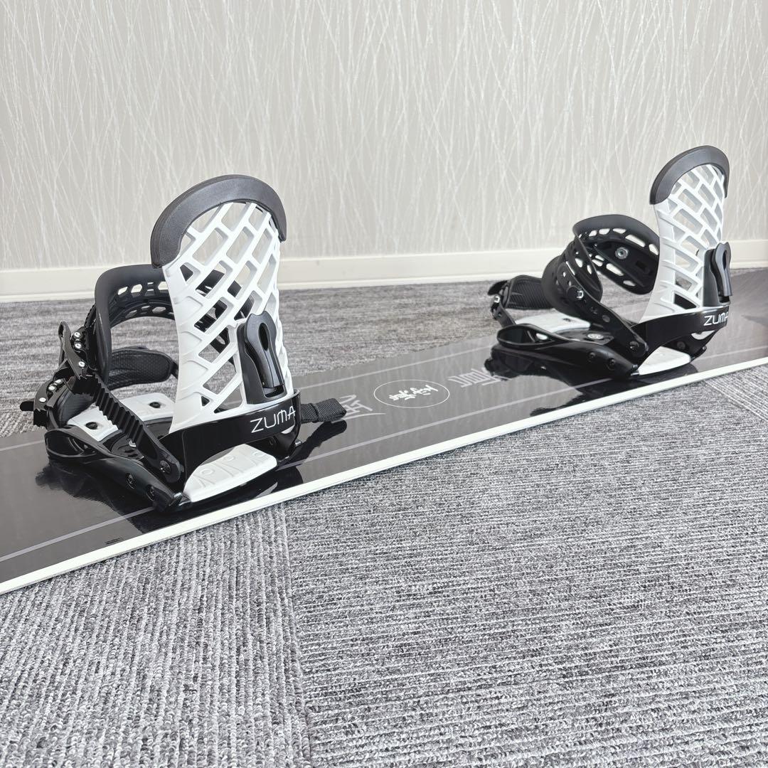 61美品❗️超豪華❗️眞空雪板等/風眞モデル スノーボードセット★155cm+ビン付