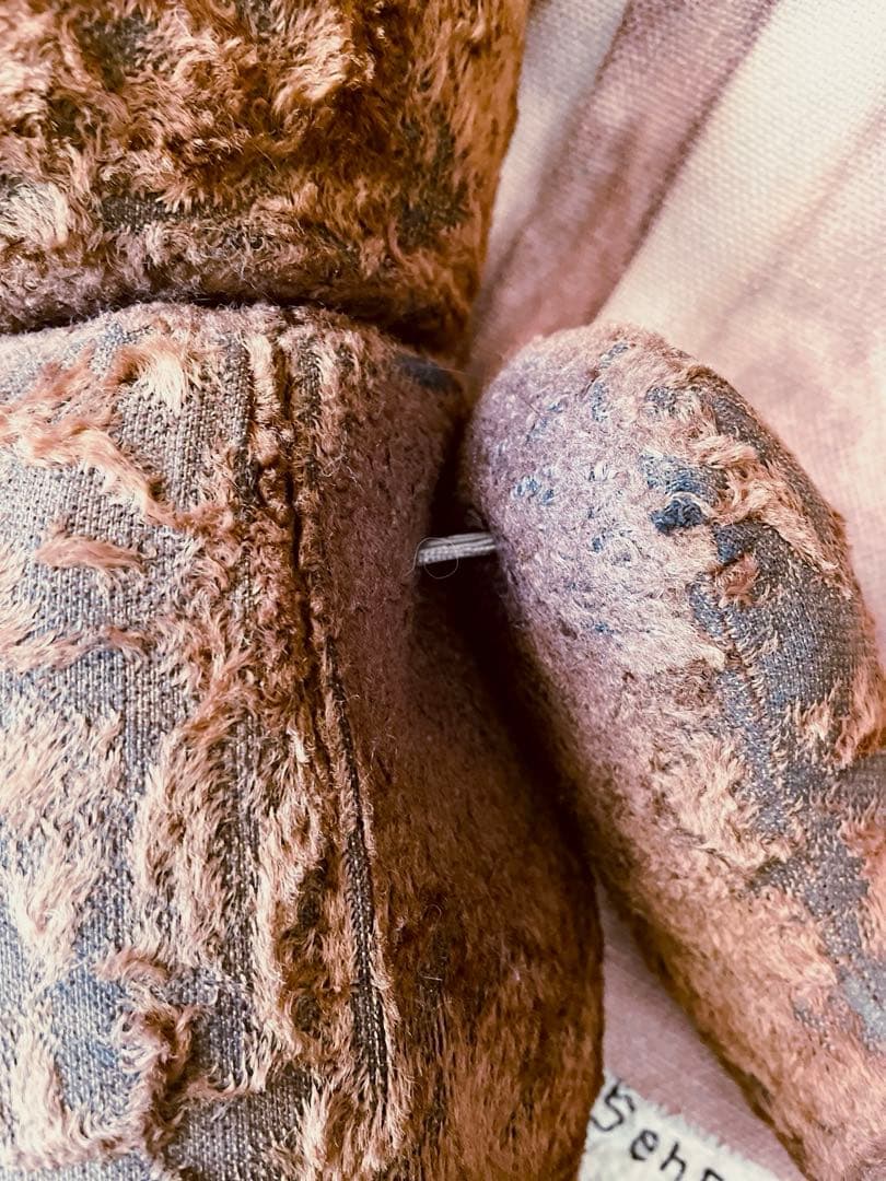 フランス　ブラウン　ヴィンテージベア　アンティークベア　JPM