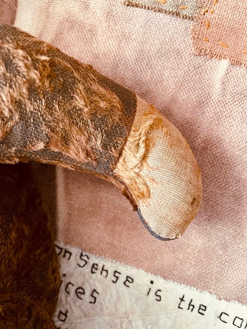 フランス　ブラウン　ヴィンテージベア　アンティークベア　JPM