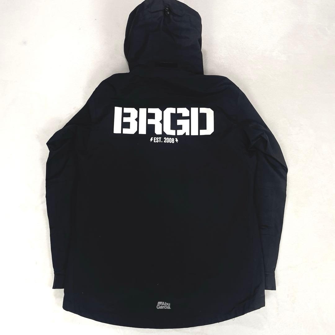 極美品 バスブリゲード× アブガルシア スタンダード レインスーツ M ブラック