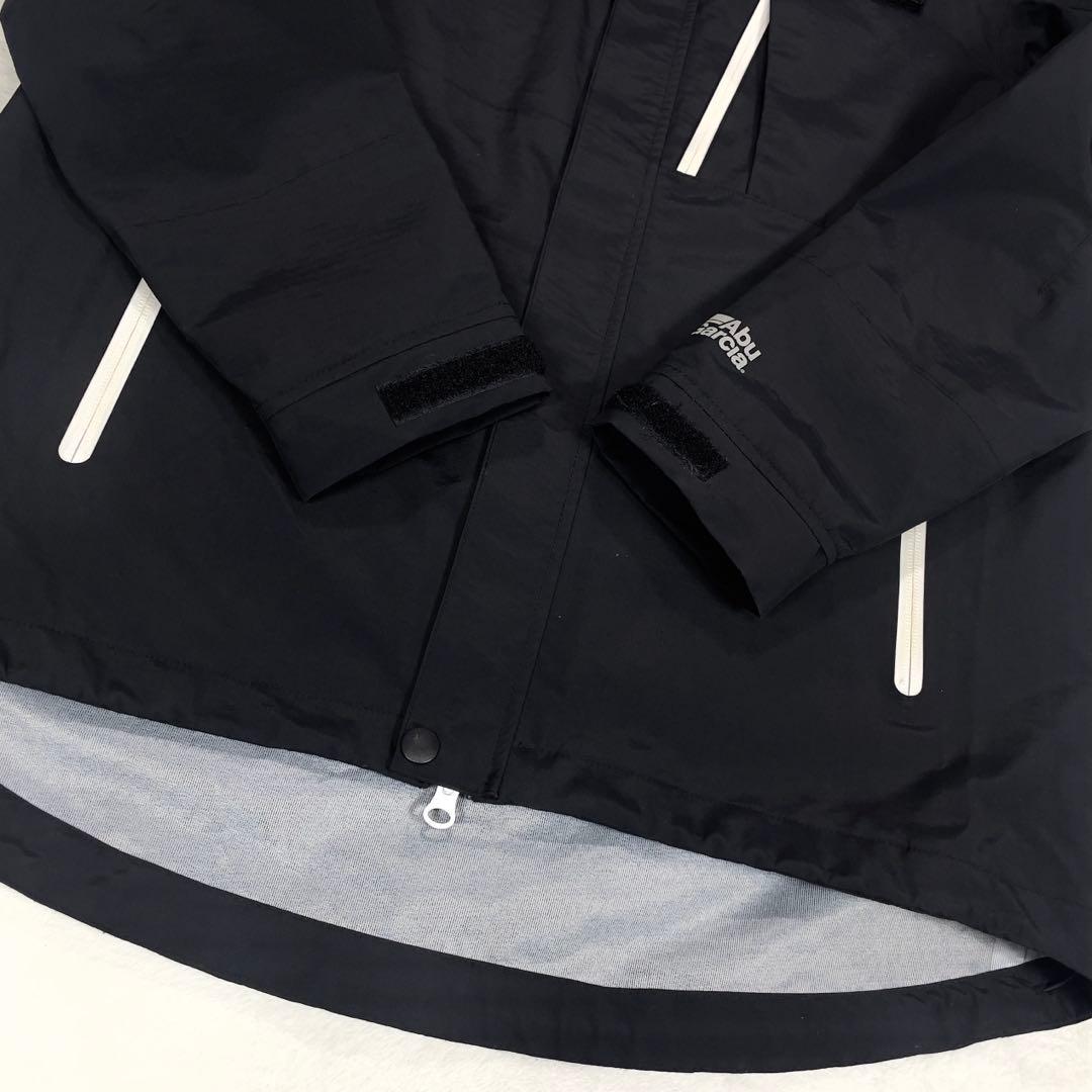 極美品 バスブリゲード× アブガルシア スタンダード レインスーツ M ブラック