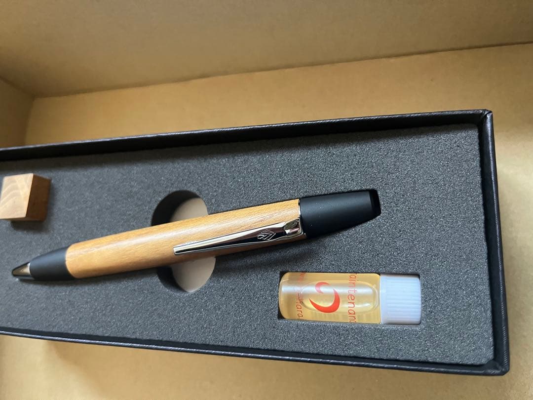 野原工芸　桑のボールペン　ロータリー　SANZOクリップ　新品未使用品　　希少品