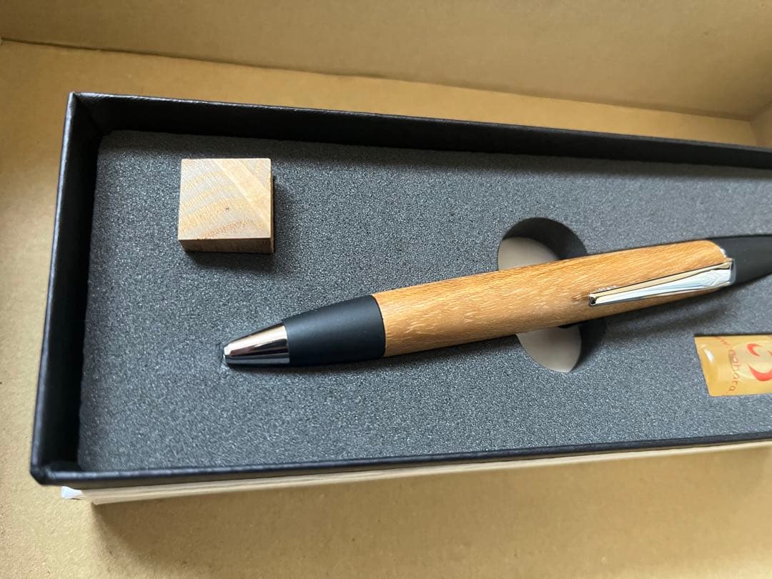 野原工芸　桑のボールペン　ロータリー　SANZOクリップ　新品未使用品　　希少品