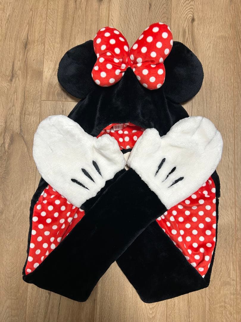 【美品】ミニー　マフラーキャップ