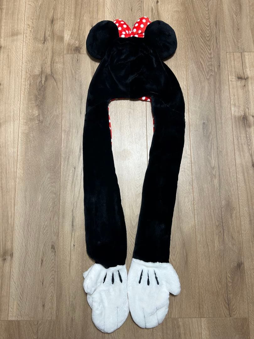 【美品】ミニー　マフラーキャップ