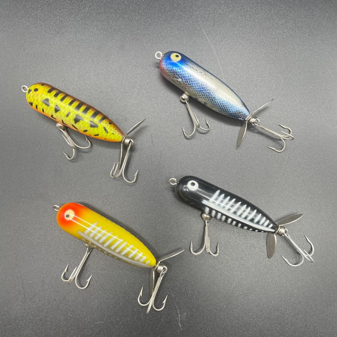 オールド ヘドン heddon ベビートーピード 縦割れ3/8オンス 4色セット