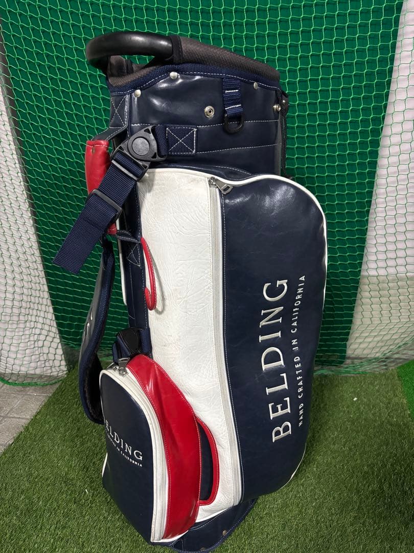 希少ベルディング BELDING マリーン キャディバッグ 、ヘッドカバーセット