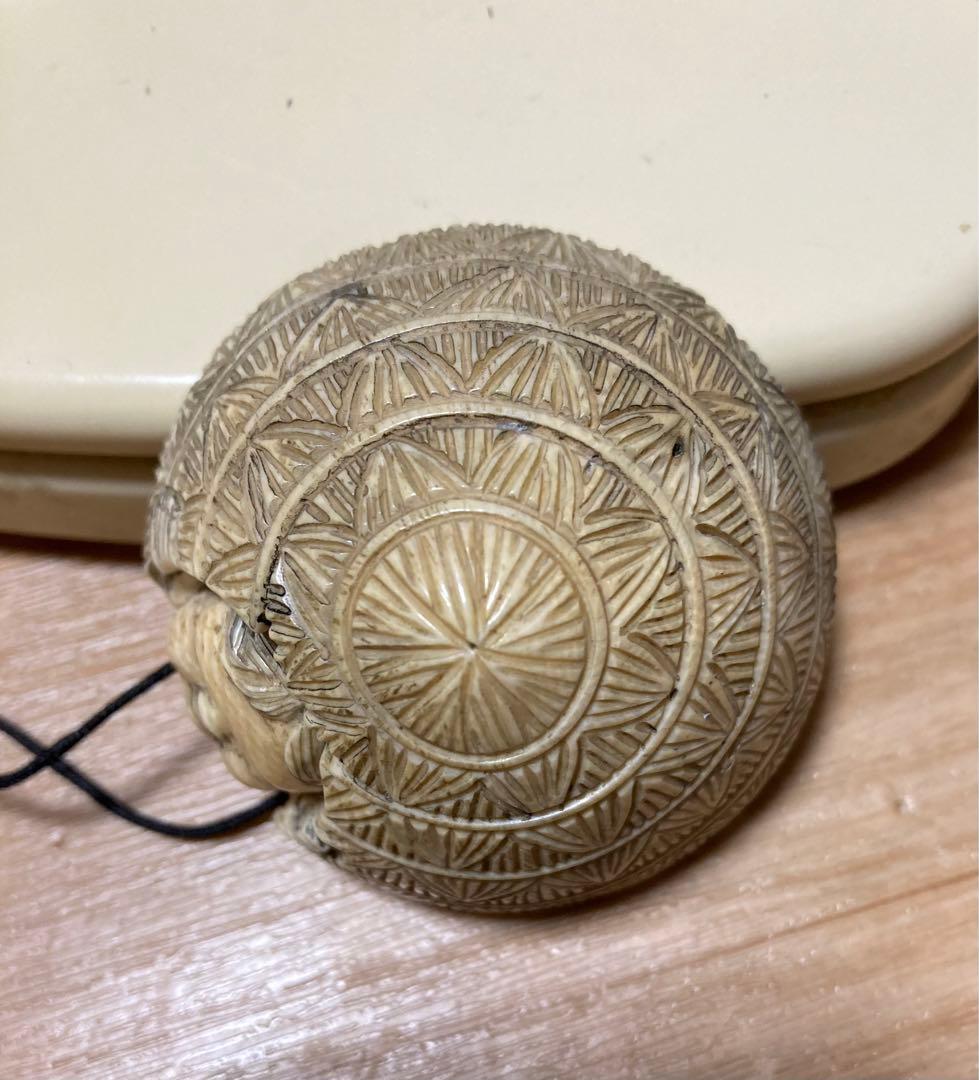 古い根付 天然素材