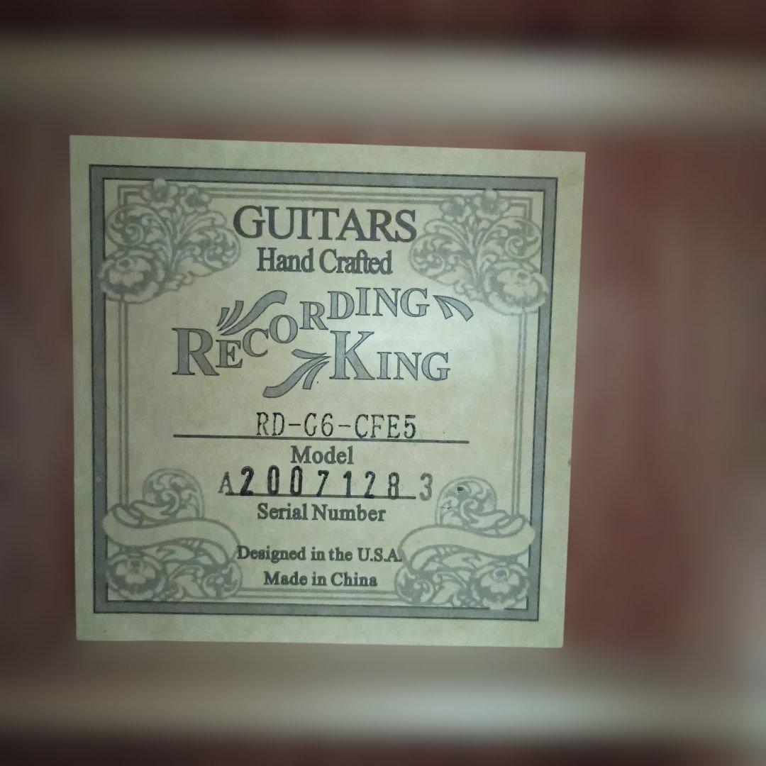 Recording King RD-C6-CFE5 アコースティックギター
