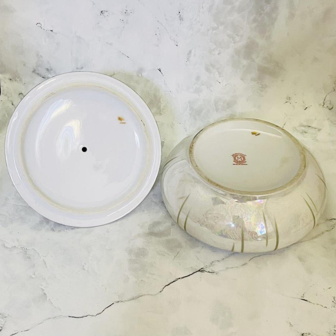 【オールドノリタケ/デコレディ/パウダーボックス】アールデコ/ラスター彩/ドール