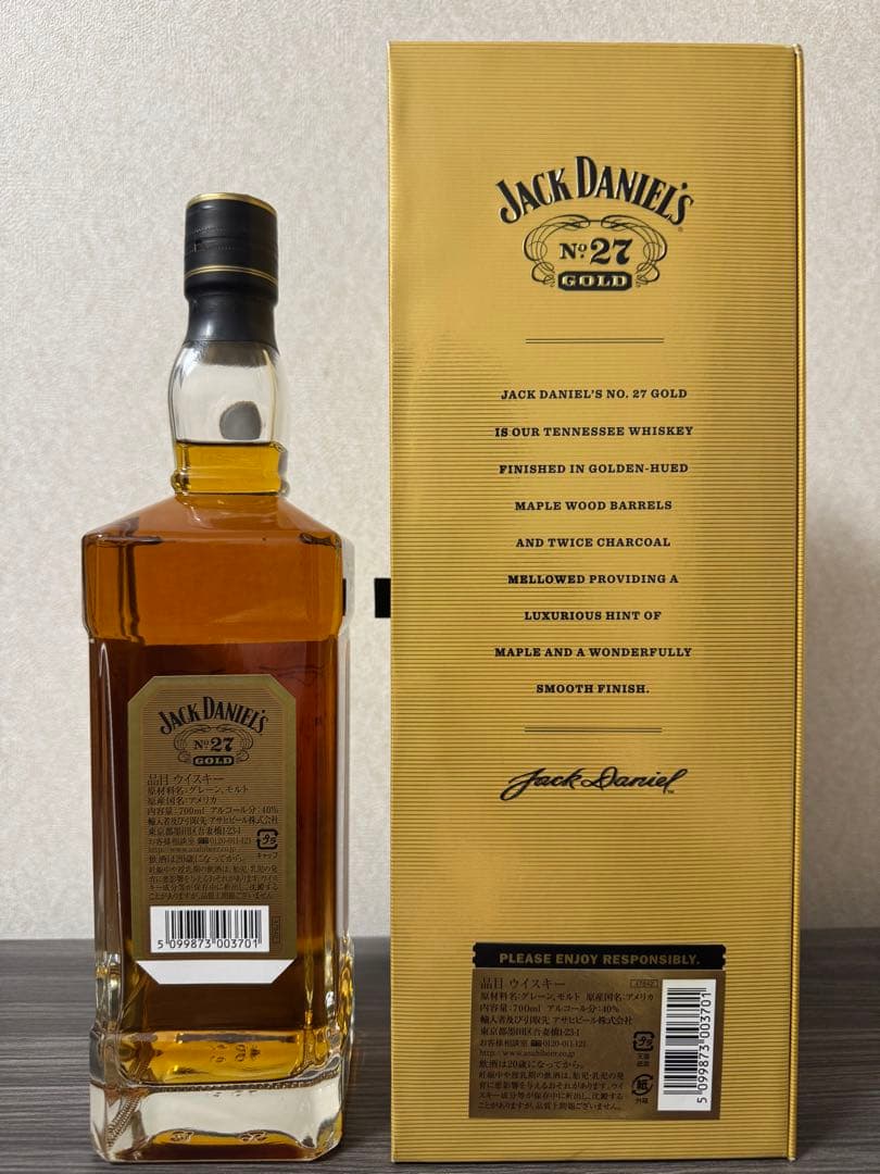 【終売品・新品】JACK DANIEL’S NO.27 GOLD 化粧箱付