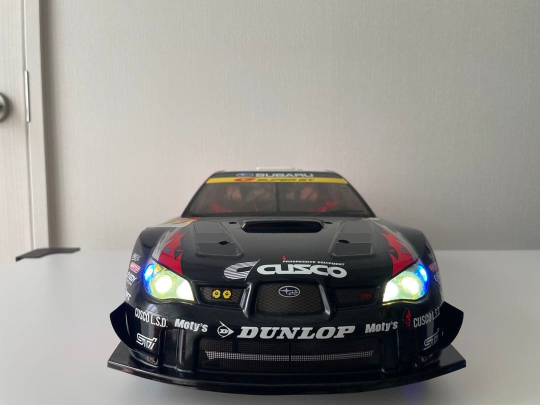 GW中で販売終了 スバルインプレッサ　クスコ(絶版品)ボディのみ　タミヤLED付