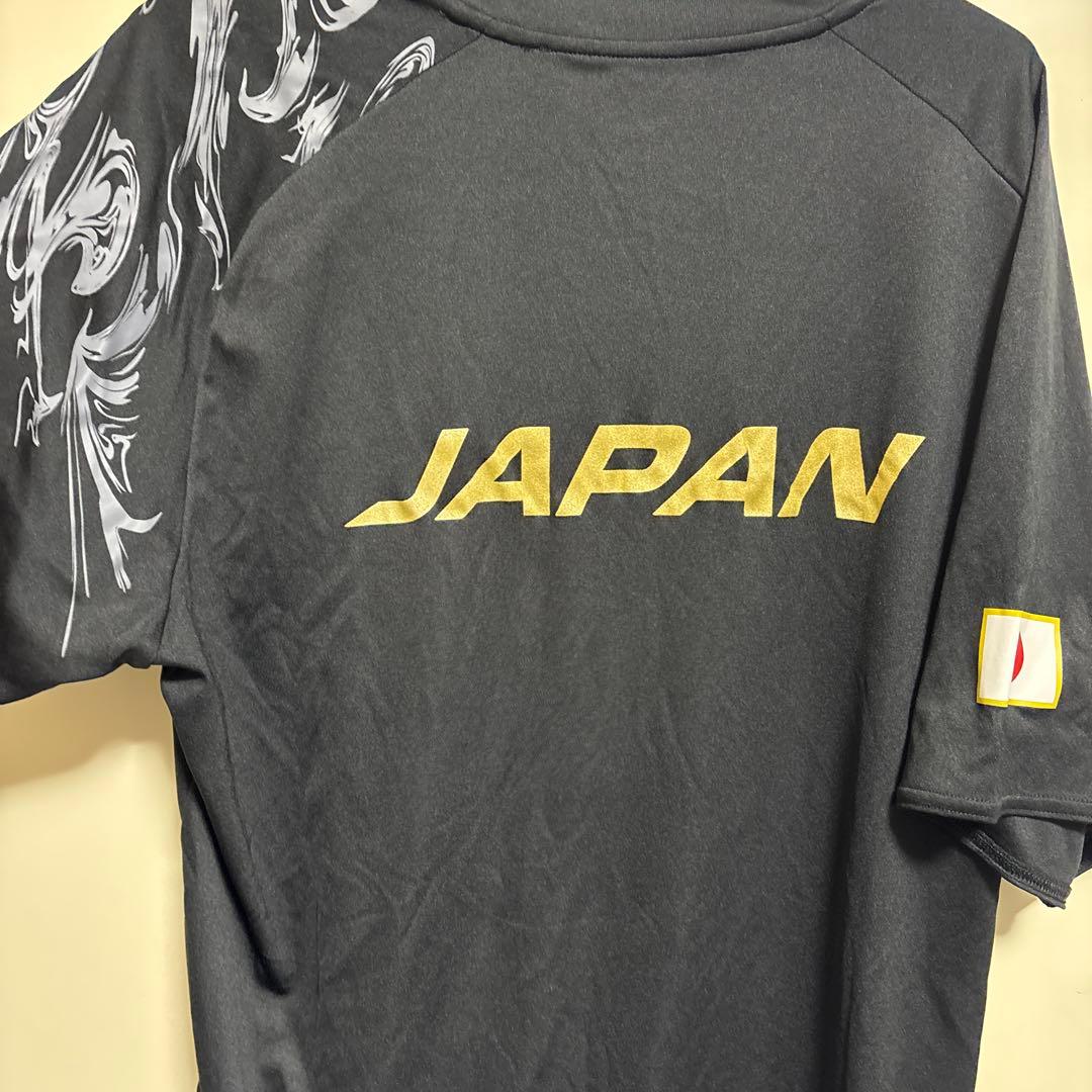 ASICS バレーボールシャツ 黒 日本代表