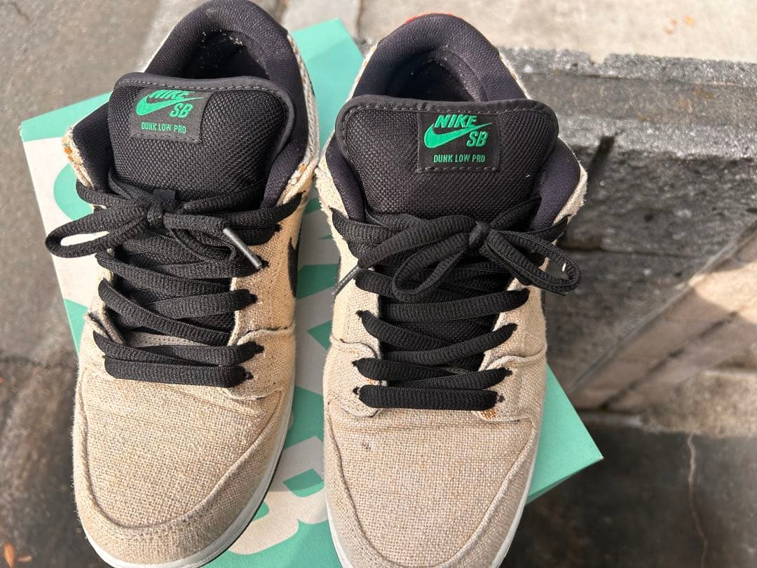 スケートボード NIKE SB DUNK LOW PREMIUM 420 HEMP 27.5cm