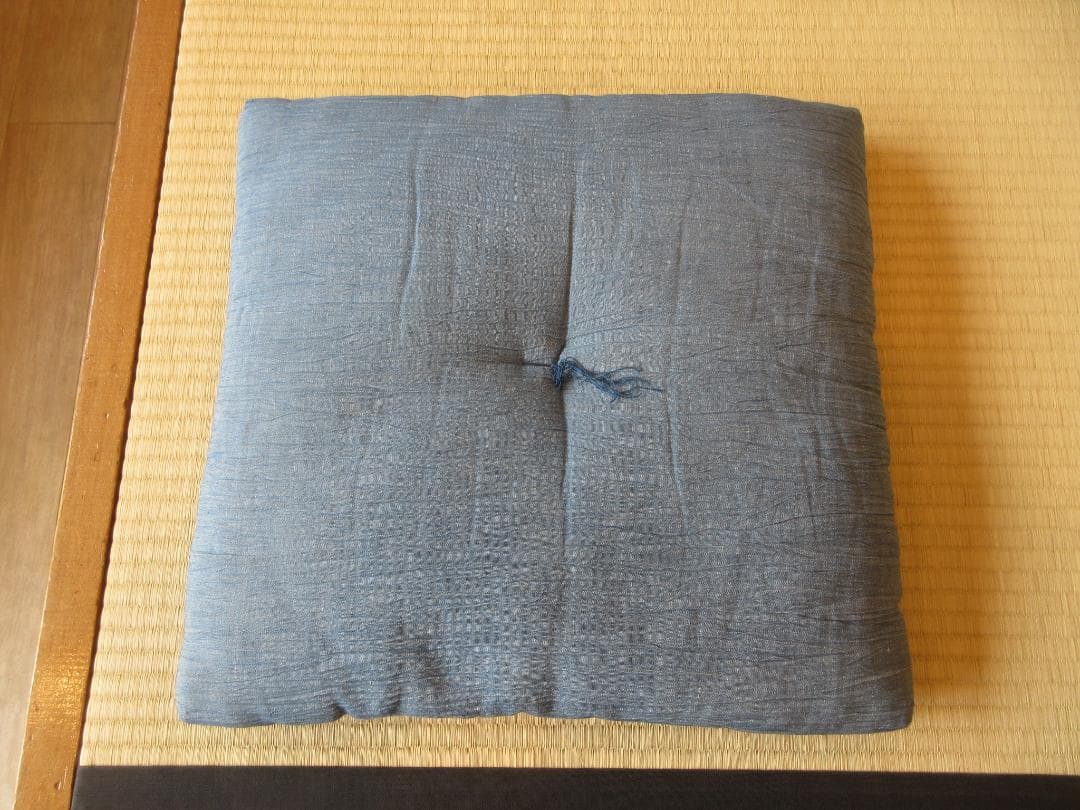 送料込【逢絢亭】茶道具 茶席用座布団 麻地 ５枚セット 段ボール入り