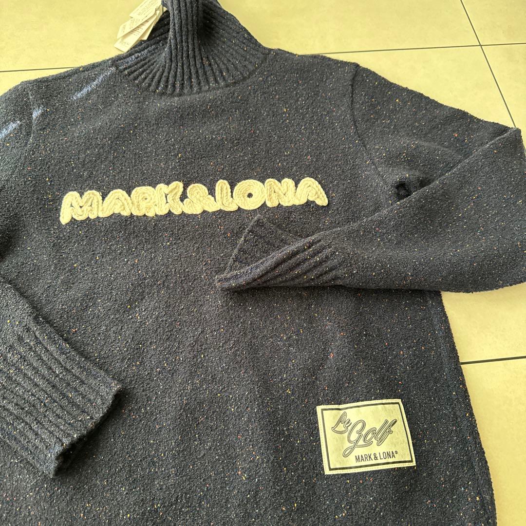 MARK & LONA マークアンドロナ　タートルネックネイビー セーター 46