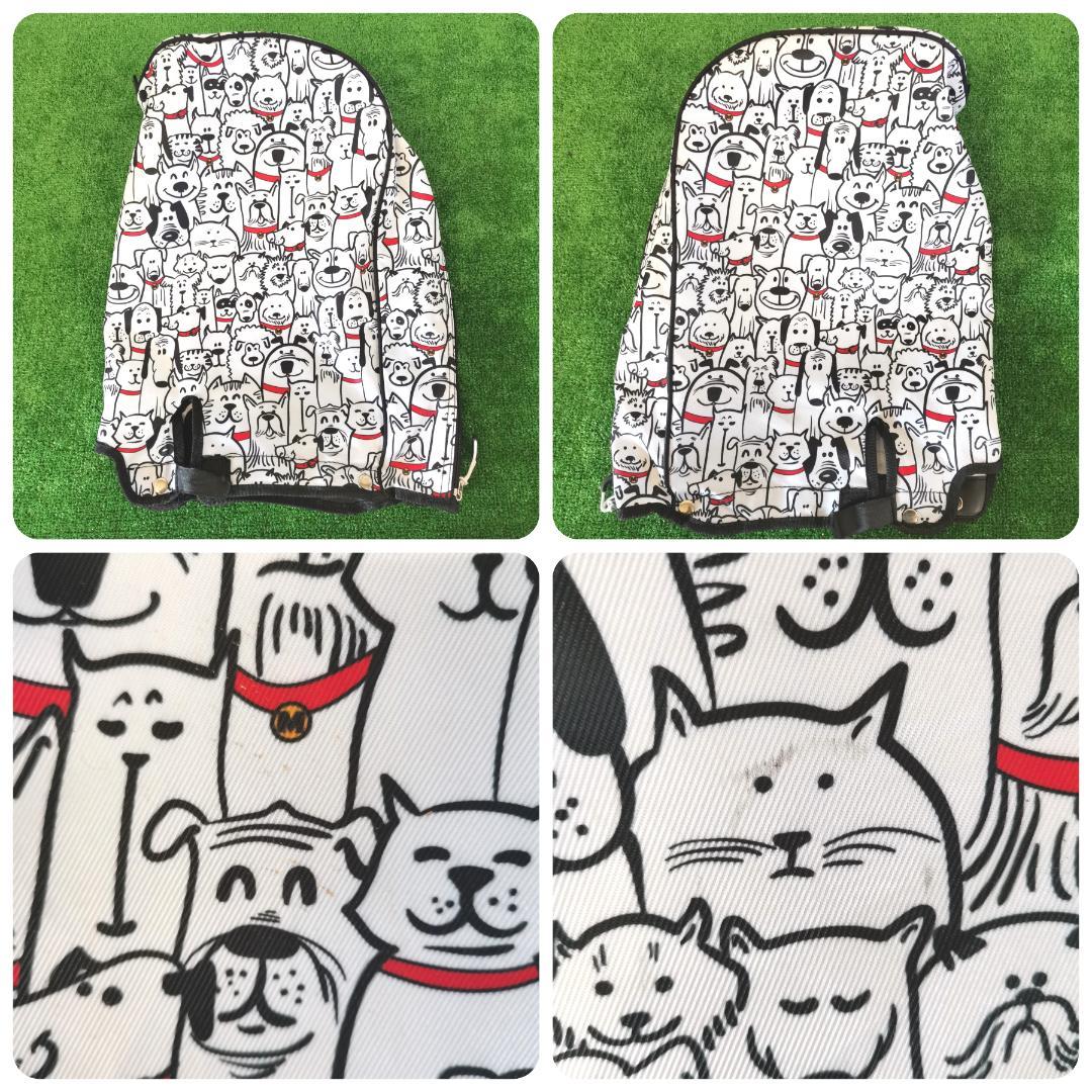 LOUDMOUTH ラウドマウス 犬柄 キャディバッグ フード付 ホワイト