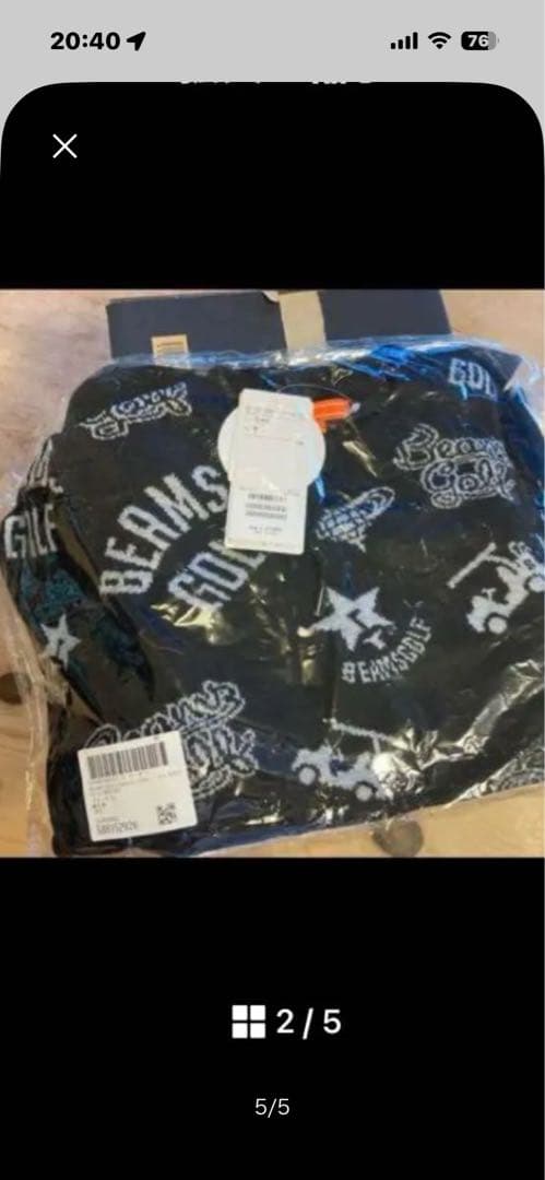 BEAMS GOLF マルチロゴニット Mサイズ