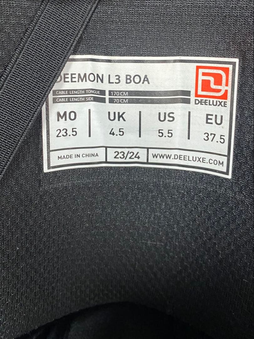 スノーボード Deeluxe Deemon L3 BOA 23.5cm