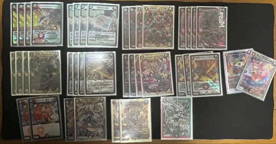 デュエマ　赤緑モモキング　スリーブ付き　デッキ