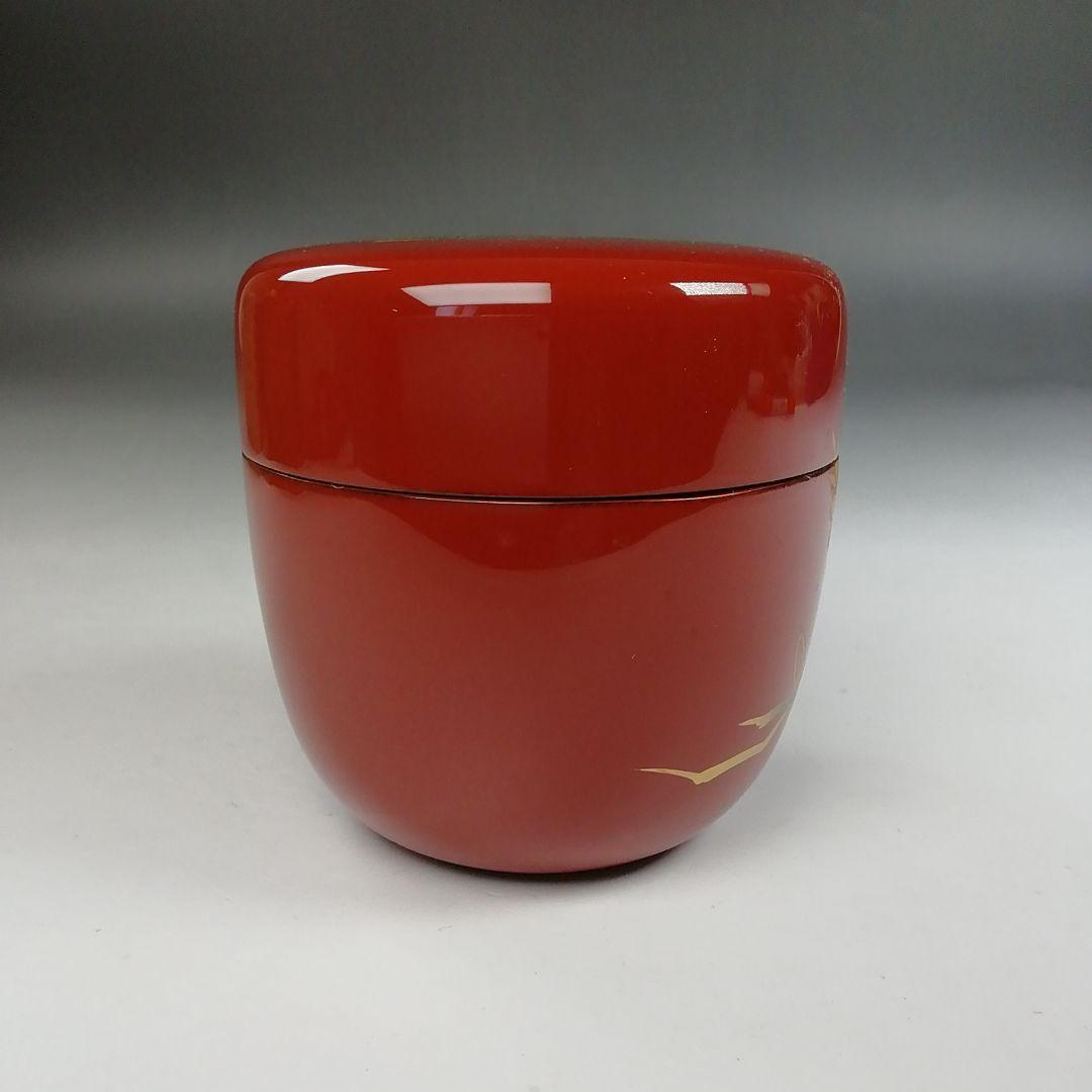 Ｗ２３７　棗　『立雛』『中棗』『和田春峰 作』　共箱　茶道具