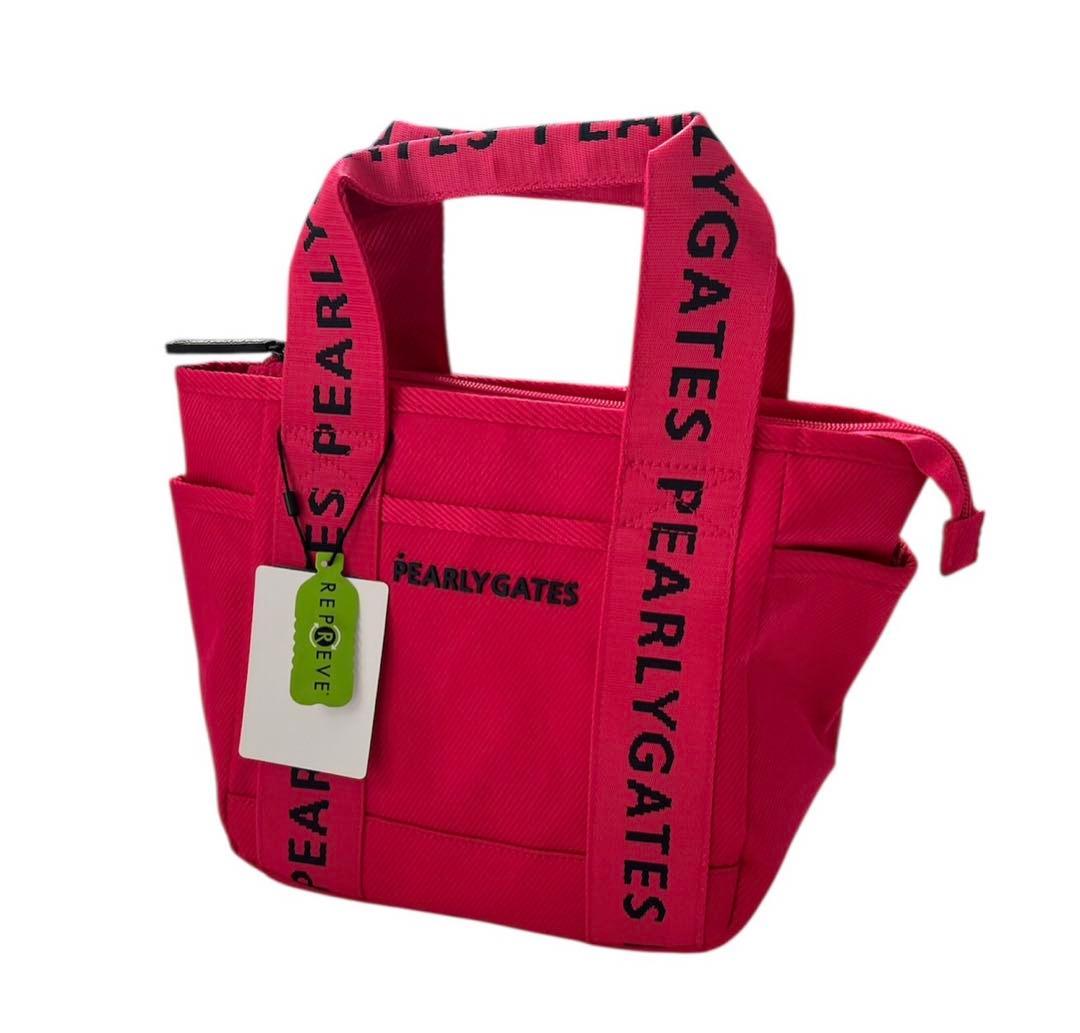 PEARLY GATES ピンク トートバッグ　カートバッグ　ラウンドバッグ