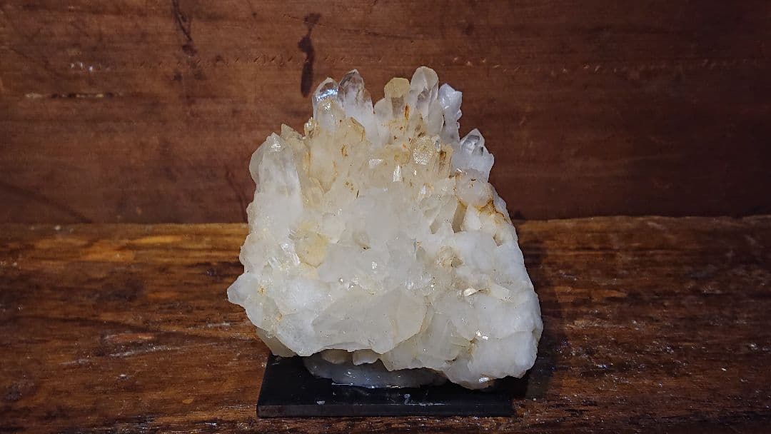 国内採集品 天然水晶のクラスター 美品