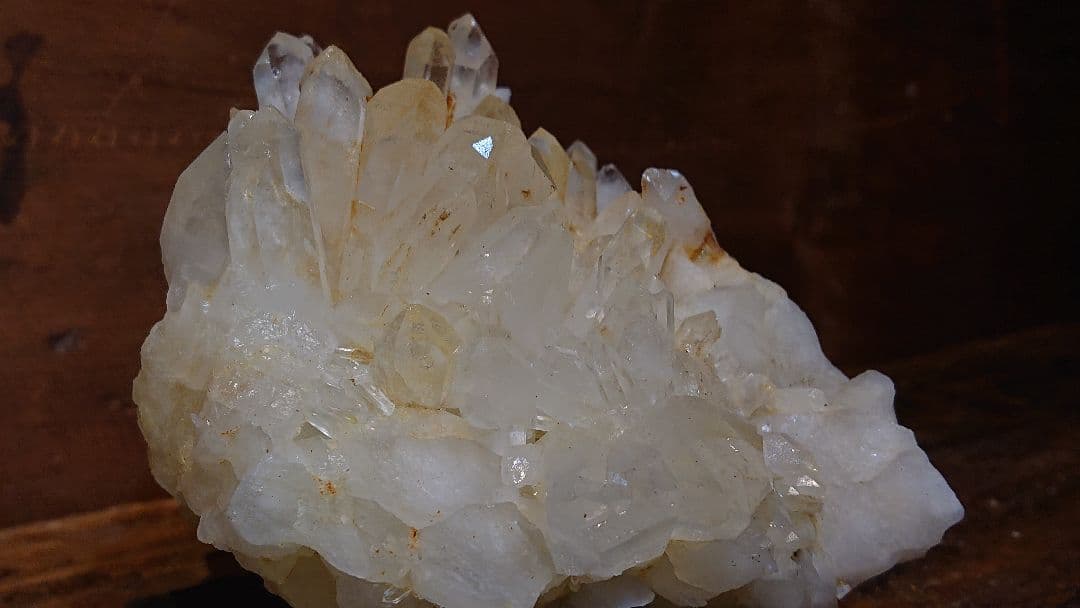 国内採集品 天然水晶のクラスター 美品