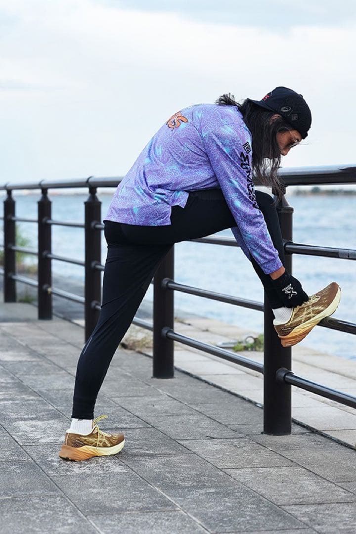 アシックス エルドレッソ コラボ 長袖Tシャツ ロングTシャツ S 即完売 稀少