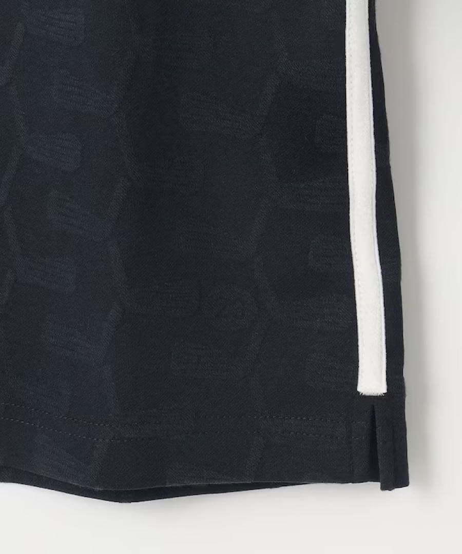 新品 23区【WOMEN】クラブジャガード柄 モックネックシャツ ネイビー M