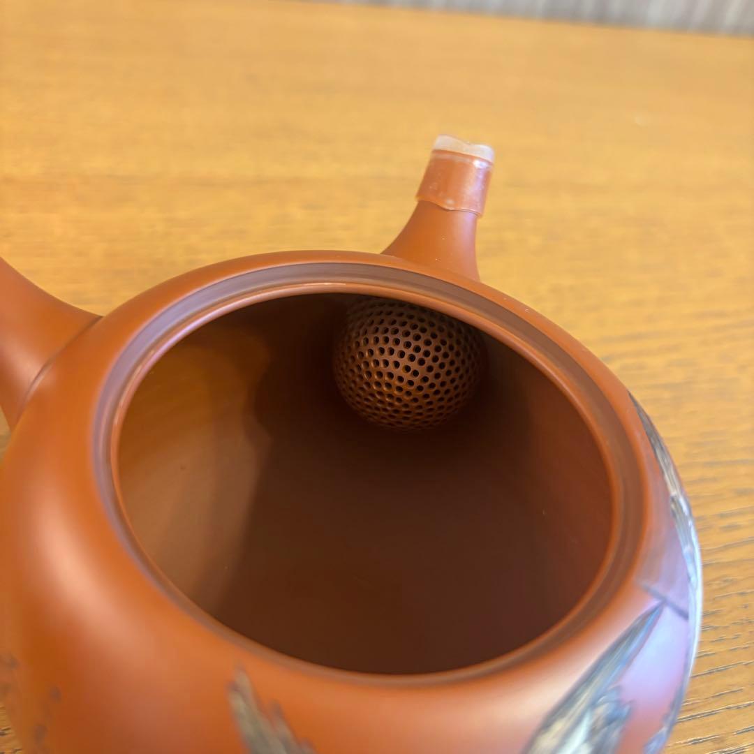 吉川雪堂造、常滑焼　朱泥　急須　茶道具　茶器