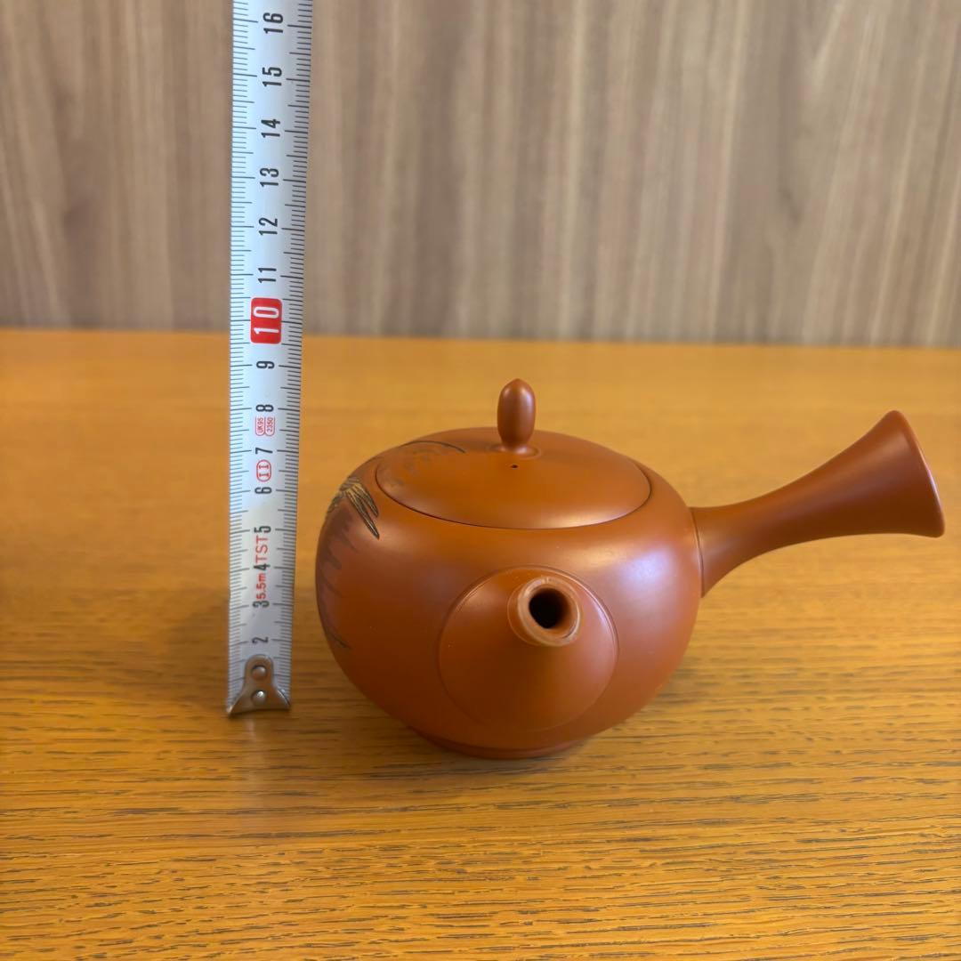 吉川雪堂造、常滑焼　朱泥　急須　茶道具　茶器